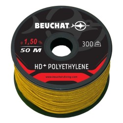 BOBINE 50M Polyéthylène HD+ 1,5mm 300Kg Jaune