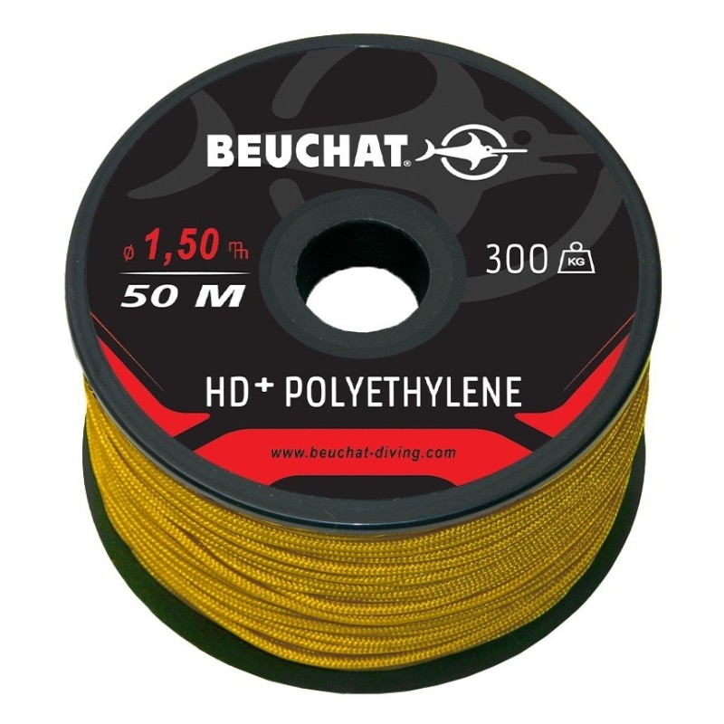 BOBINE DI FILO 50M INTRECCIATO DYNEEMA Giallo BOBINE DI FILO 50M INTRECCIATO DYNEEMA Giallo
